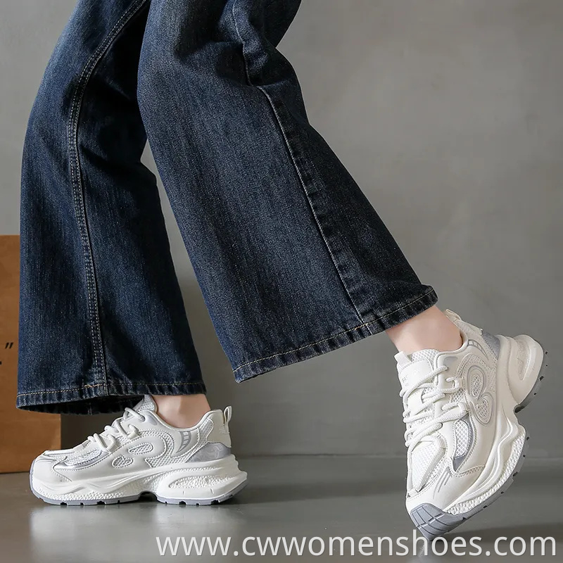 Sport Shoes Women Special Design Chunky Shoes for Autumn Women's Casual Thick-Soled Running Sneakers Fa-Y5502